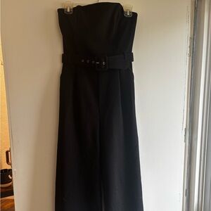 Charlies Classic Black Jumpsuit with Belt